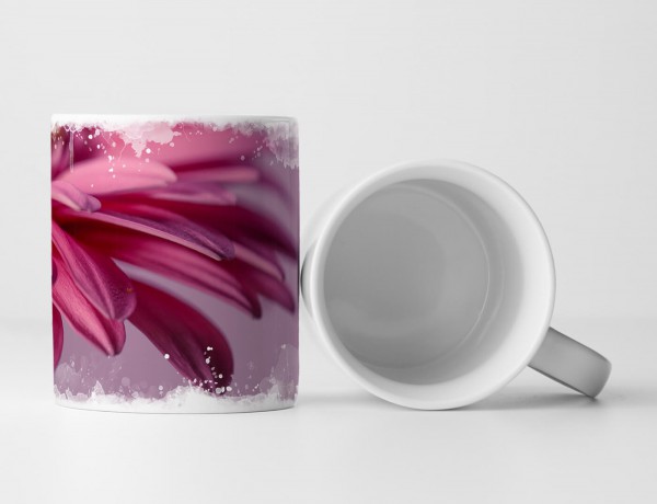 Paul Sinus Art Tasse Geschenk Naturfotografie – Pinke Gerbera