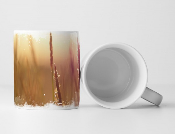 Paul Sinus Art Tasse Geschenk Naturfotografie – Grashalme im Wind