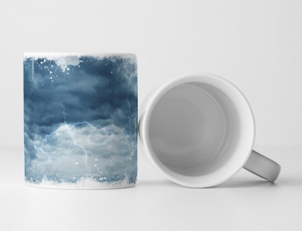 Paul Sinus Art Tasse Geschenk Landschaftsfotografie – Stürmischer Ozean