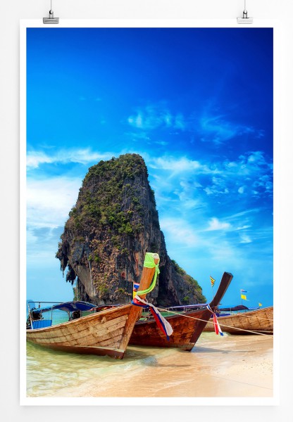 Paul Sinus Art 90x60cm Poster Thailändischer Traumstrand