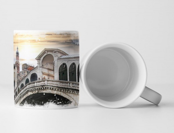 Paul Sinus Art Tasse Geschenk Architekturfotografie – Rialto Brücke Venedig Italien