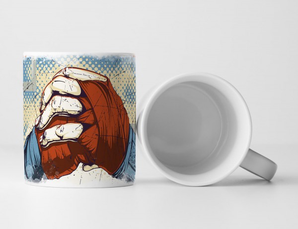 Paul Sinus Art EAU ZONE Motiv Spruch Tasse Geschenk