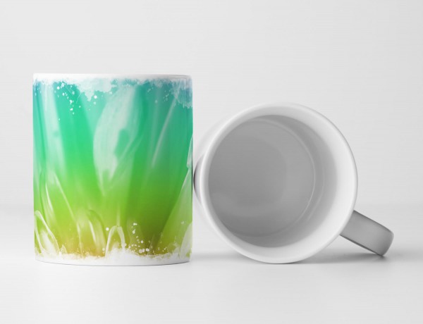 Paul Sinus Art Tasse Geschenk Digitale Grafik – Regenbogen Blume