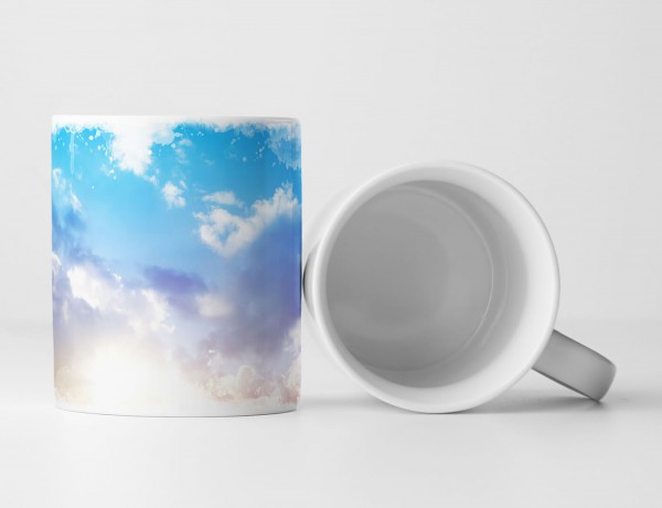 Paul Sinus Art Tasse Geschenk Landschaftsfotografie – Strahlender bunter Himmel