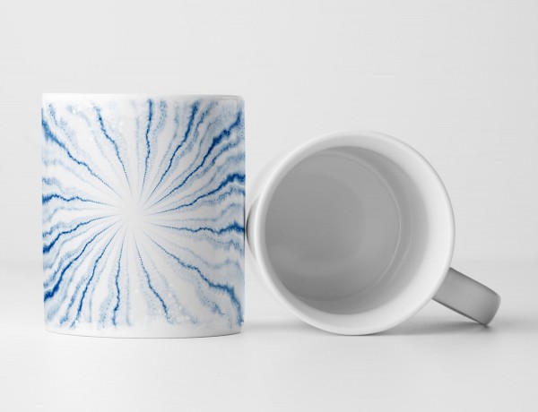 Paul Sinus Art Tasse Geschenk Digitale Grafik – Wolkenhimmel aus Farbschlieren