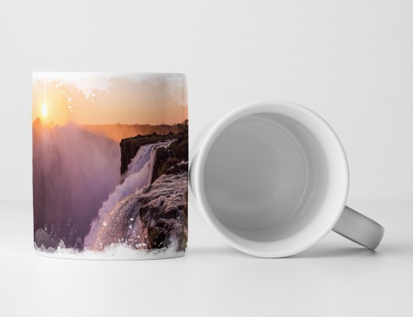 Paul Sinus Art Tasse Geschenk Naturfotografie – Teufelspool und Wasserfall