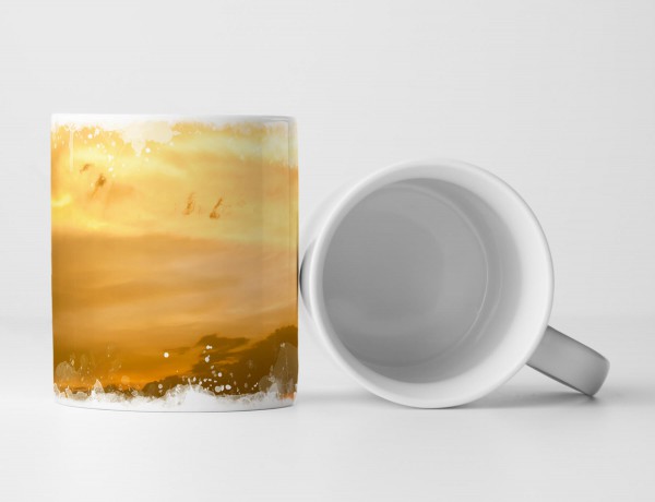 Paul Sinus Art Tasse Geschenk Dramatischer Himmel