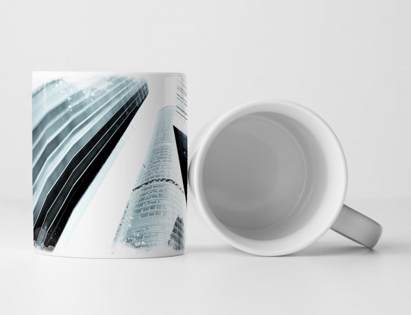 Paul Sinus Art Tasse Geschenk Architekturfotografie – Verschwommene Hochhäuser