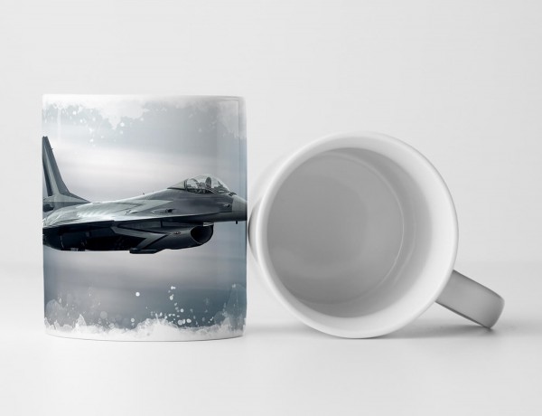 Paul Sinus Art Tasse Geschenk Künstlerische Fotografie – Militärflugzeug im Einsatz