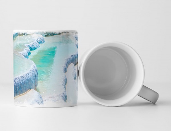 Paul Sinus Art Tasse Geschenk Landschaftsfotografie – Malerische Salzterrassen