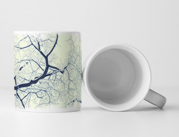 Paul Sinus Art Tasse Geschenk Landschaftsfotografie – Wintermärchen mit Fischaugenobjektiv