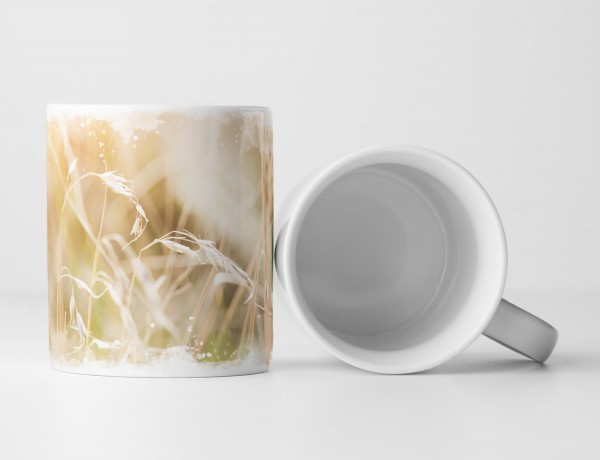 Paul Sinus Art Tasse Geschenk Naturfotografie – wildes Gras in einem Feld