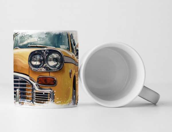 Paul Sinus Art Tasse Geschenk Künstlerische Fotografie – Vintage Taxi in New York City