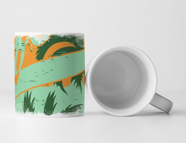 Paul Sinus Art EAU ZONE Motiv Spruch Tasse Geschenk