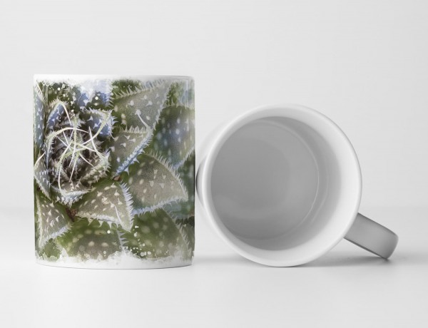 Paul Sinus Art Tasse Geschenk Naturfotografie – Sukkulente mit Stacheln und Punkten