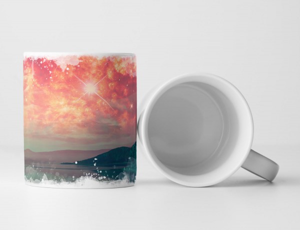 Paul Sinus Art Tasse Geschenk infrarot Landschaft