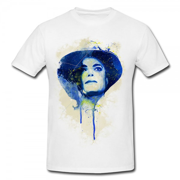 Paul Sinus Art Michael Jackson IV Premium Herren und Damen T-Shirt Motiv aus Paul Sinus Aquarell