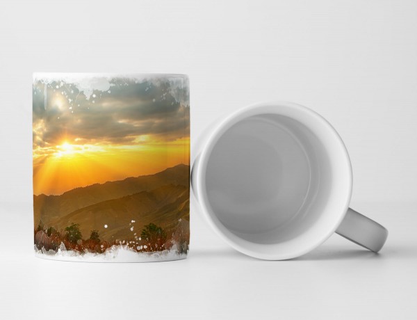 Paul Sinus Art Tasse Geschenk Sonnenstrahlen – unberührte Natur