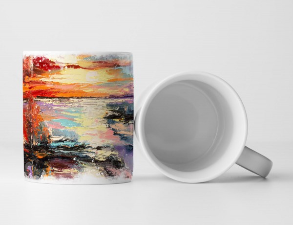 Paul Sinus Art Tasse Geschenk Bild – Ölgemälde goldener Herbst