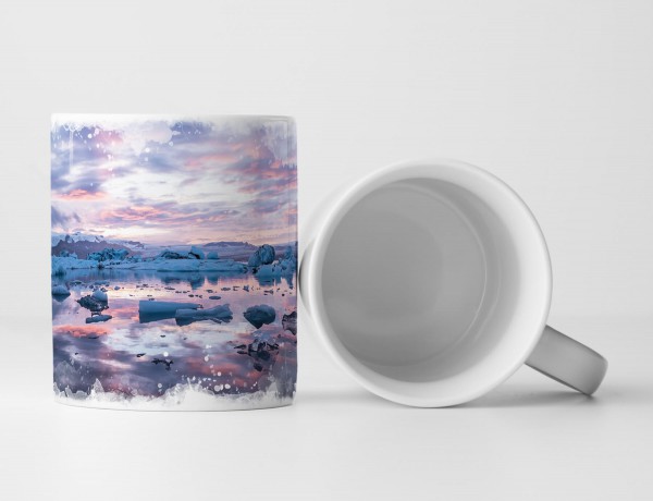 Paul Sinus Art Tasse Geschenk Gletscherlagune – Fotografie Island