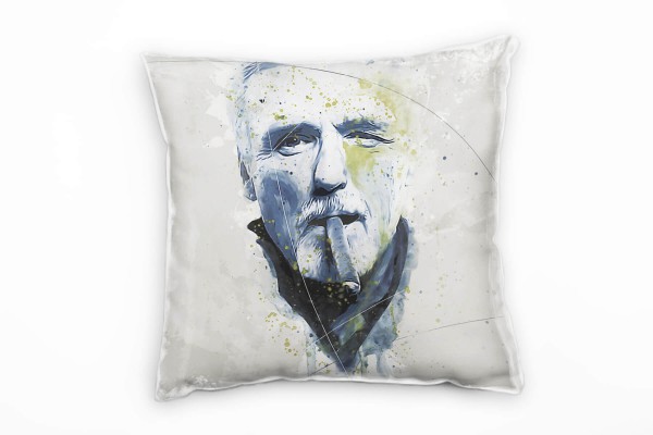 Paul Sinus Art Dennis Hopper Deko Kissen Bezug 40x40cm für Couch Sofa Lounge Zierkissen