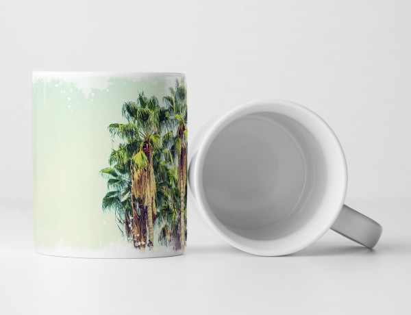 Paul Sinus Art Tasse Geschenk Los Angeles Palmen – Vintage Fotografie