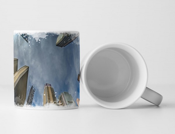 Paul Sinus Art Tasse Geschenk Architekturfotografie – New Yorker Wolkenkratzer