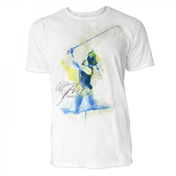 Paul Sinus Art Golfer beim Anschlag Sinus Art ® T-Shirt Crewneck Tee with Frontartwork