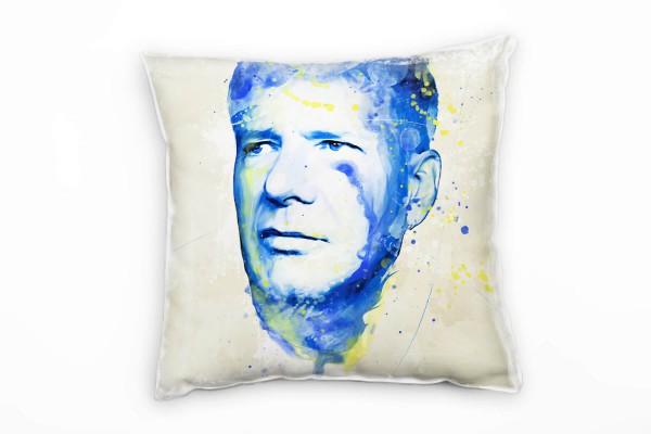 Paul Sinus Art Harrison Ford I Deko Kissen Bezug 40x40cm für Couch Sofa Lounge Zierkissen