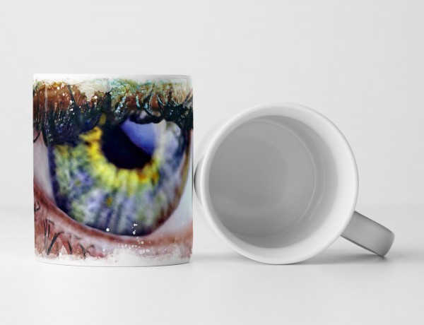 Paul Sinus Art Tasse Geschenk Künstlerische Fotografie – Geschminktes Auge