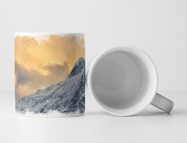 Paul Sinus Art Tasse Geschenk Landschaftsfotografie – Beeindruckender Himalaya bei Sonnenaufgang