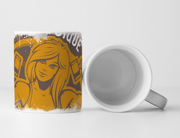 Paul Sinus Art EAU ZONE Motiv Spruch Tasse Geschenk