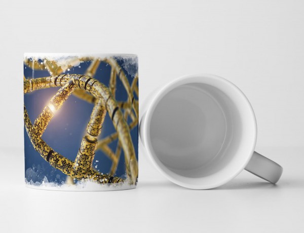 Paul Sinus Art Tasse Geschenk Wissenschaftliche Abbildung – Genetisch veränderte DNA