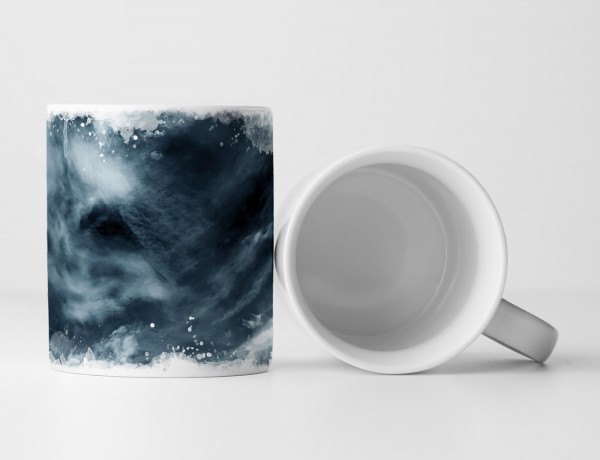 Paul Sinus Art Tasse Geschenk Landschaftsfotografie – Dunkler Wolkenhimmel vor dem Sturm