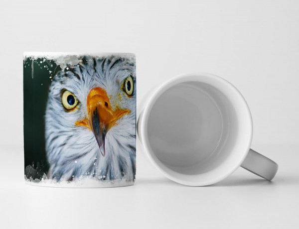 Paul Sinus Art Tasse Geschenk Tierfotografie – Rotmilan im Porträt