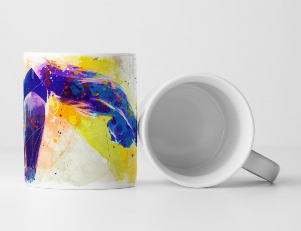 Paul Sinus Art Schwimmen IV Tasse als Geschenk, Design Sinus Art