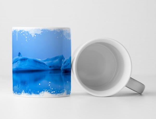 Paul Sinus Art Tasse Geschenk Fotografie – Gletscher in blau