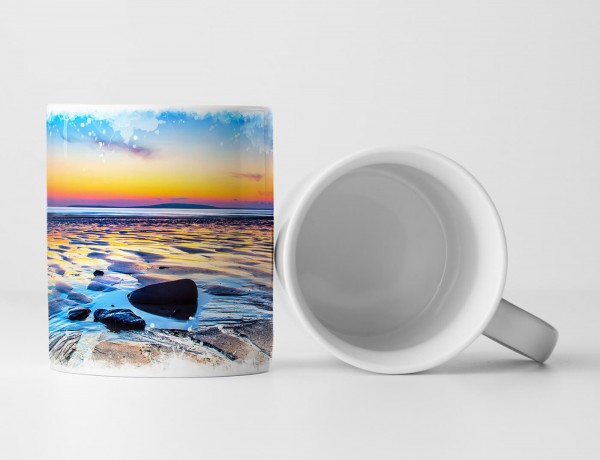 Paul Sinus Art Tasse Geschenk Landschaftsfotografie – Ballybunion Beach Irland