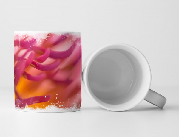 Paul Sinus Art Tasse Geschenk Naturfotografie – Ausschnitt einer Lotusblüte