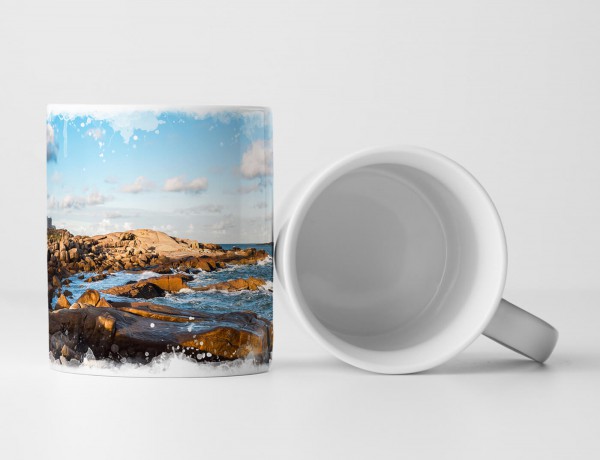 Paul Sinus Art Tasse Geschenk Landschaftsfotografie – Leuchtturm in Cabo Polonio Rocha Uruguay