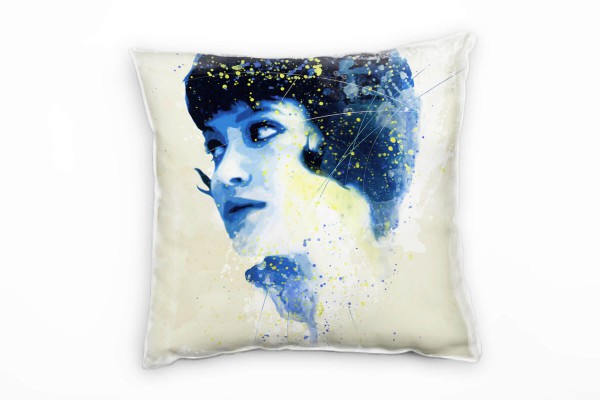 Paul Sinus Art Anna Karina Deko Kissen Bezug 40x40cm für Couch Sofa Lounge Zierkissen