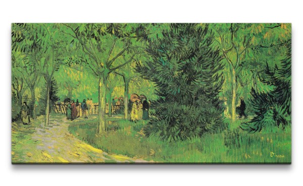 Paul Sinus Art Remaster 120x60cm Vincent Van Gogh Impressionismus Weltberühmtes Gemälde Park Weg Grün zeitlose Kuns