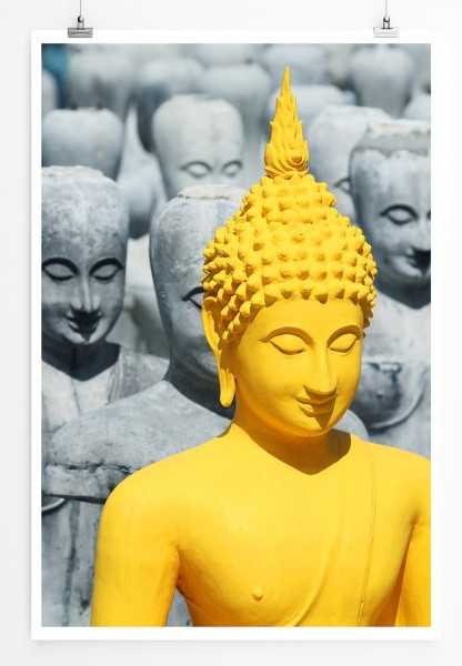 Paul Sinus Art 90x60cm Poster Fotografie Buddha Statue