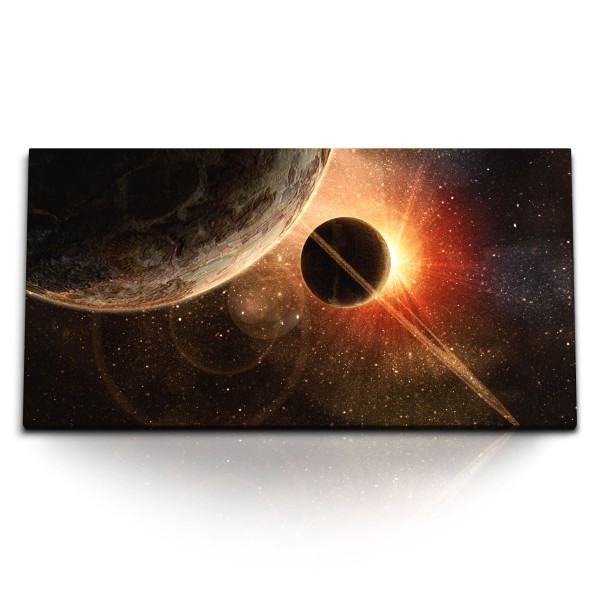 Paul Sinus Art Kunstdruck Bilder 120x60cm Planeten Sterne Galaxie Weltraum All Kosmos