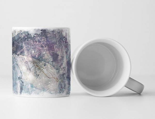 Paul Sinus Art Tasse Geschenk kühle Farbgebung; eisblau, violett, dunkelblau