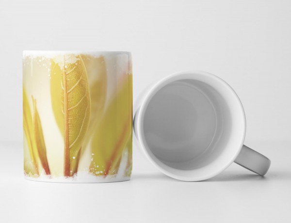 Paul Sinus Art Tasse Geschenk Naturfotografie – Zarte Blätter