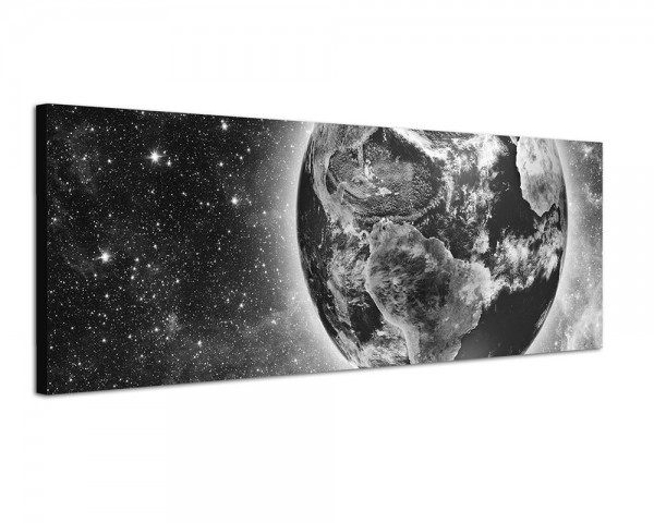 150x50cm Weltraum Planet Erde Draufsicht