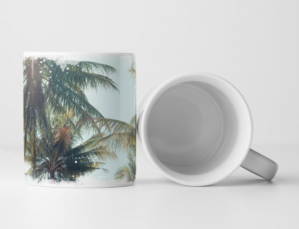 Paul Sinus Art Tasse Geschenk Kokusnuss Palmen Fotografie