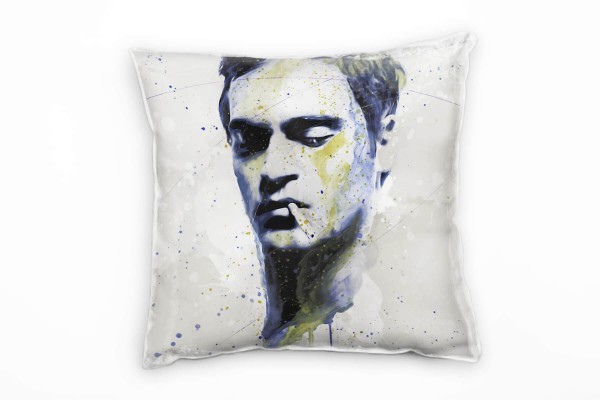 Paul Sinus Art Joaquin Phoenix Deko Kissen Bezug 40x40cm für Couch Sofa Lounge Zierkissen