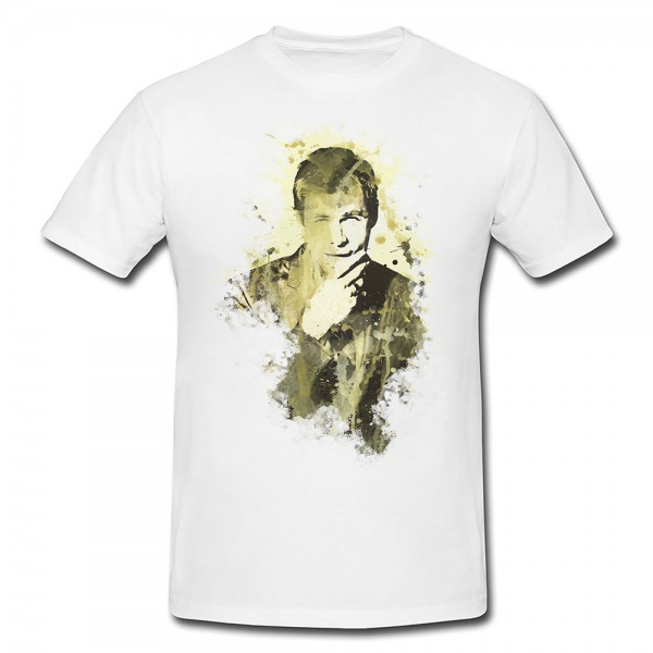 Paul Sinus Art Chris Hemsworth II Premium Herren und Damen T-Shirt Motiv aus Paul Sinus Aquarell